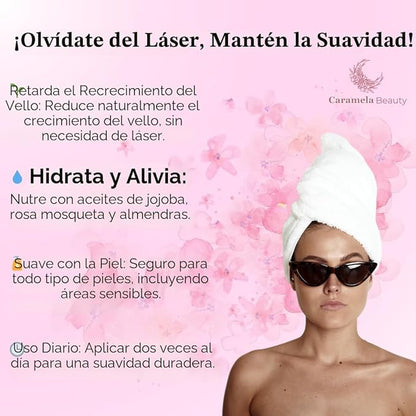 🌿 Aceite Depilatorio Botánico | Piel Suave y Lisa por Más Tiempo