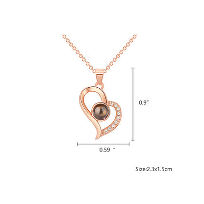 Sorprende a Mamá 💖 Collar “Te Amo” en 100 Idiomas + Rosa Eterna 🌹 | Regalo Perfecto para el Día de las Madres